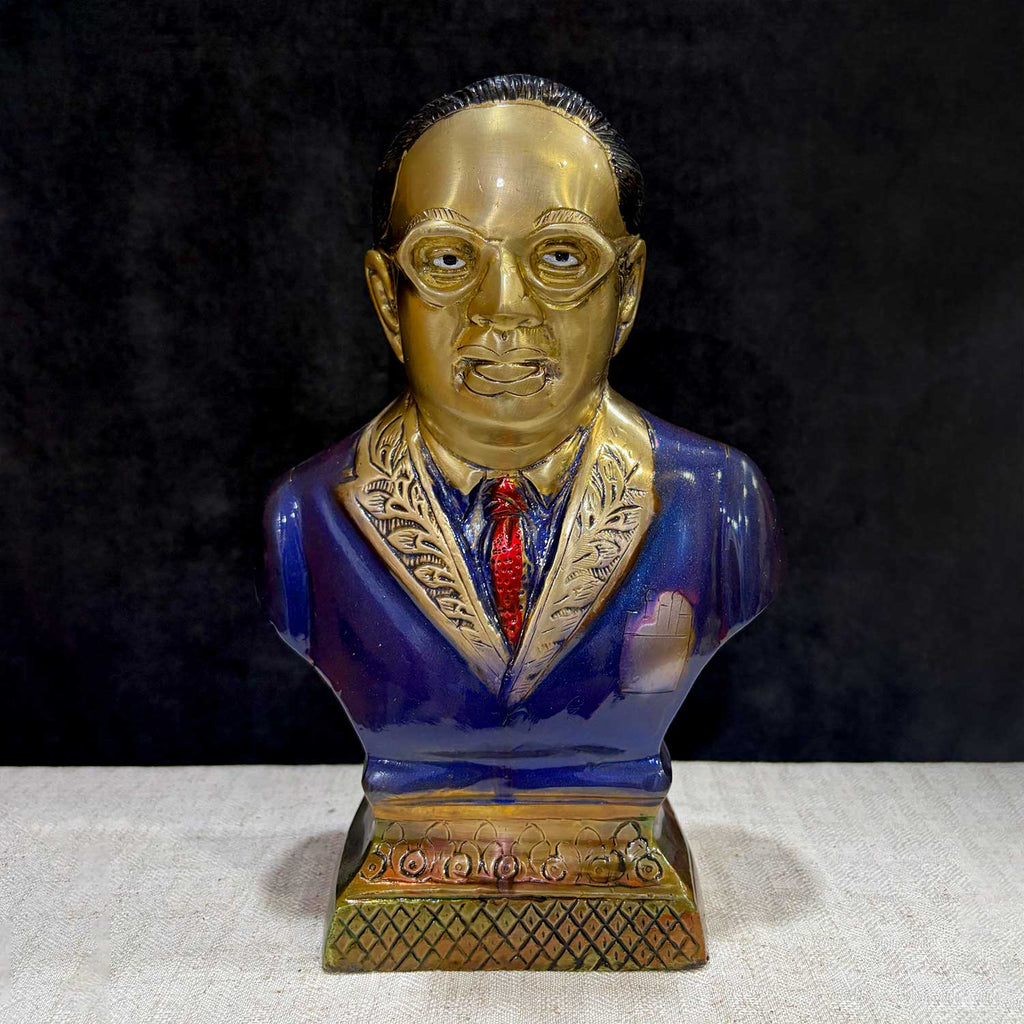 10.5 Inch Dr. Bheem Rao Ambedkar Figurine, A Revered Representation of Dr. Ambedkar, The Architect of the Indian Constitution. Expertly Crafted in Premium Brass, This Statue Honors His Legacy and Contributions to Equality, Justice, and Empowerment. Perfect for Display in Homes, Offices, and Public Spaces to Inspire Respect and Social Change. India’s Largest Pooja Accessories Brand – www.satvikworld.com