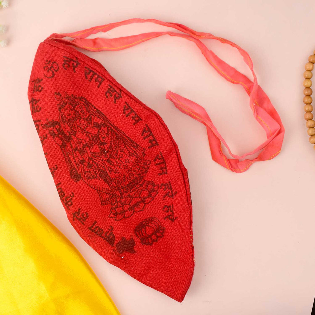 100% Cotton Hare Ram Hare Krishna Printed Jap Mala Jholi Bag – 5 Colour Assorted. India’s Largest Brass Idols Brand - www.satvikworld.com