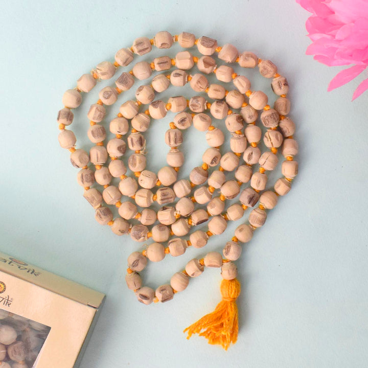 100% Pure Tulsi Jap Mala (6mm) – Authentic 108+1 bead mala made from sacred Tulsi wood, ideal for meditation, japa, and spiritual practices. Enhances peace, devotion, and focus. India’s Largest Pooja Accessories Brand – www.satvikworld.com