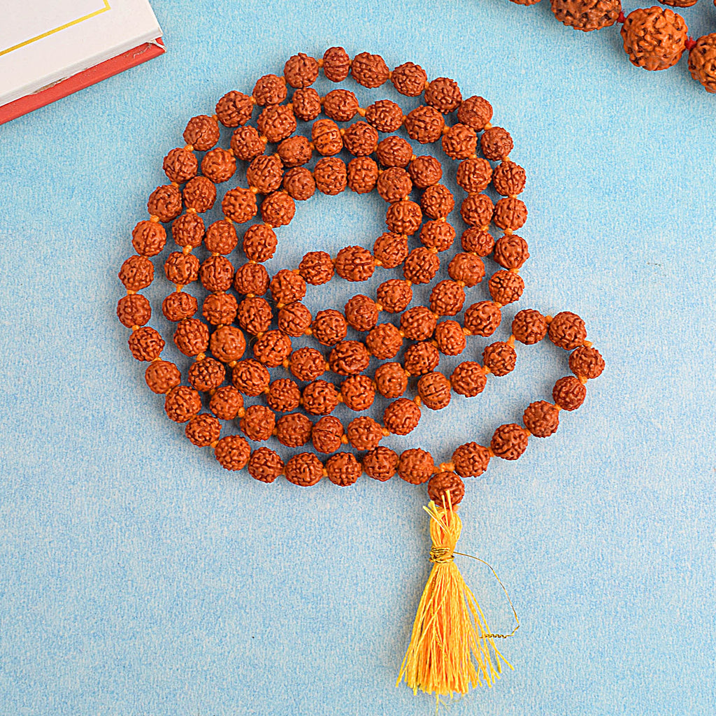 100% authentic Panchmukhi Rudraksha Jaap Mala with 8-9mm beads for spiritual chanting, meditation, and daily prayer rituals. Ideal for enhancing mental clarity, focus, and divine connection. Available at www.japay.in – India’s Premium Jap Mala Store.