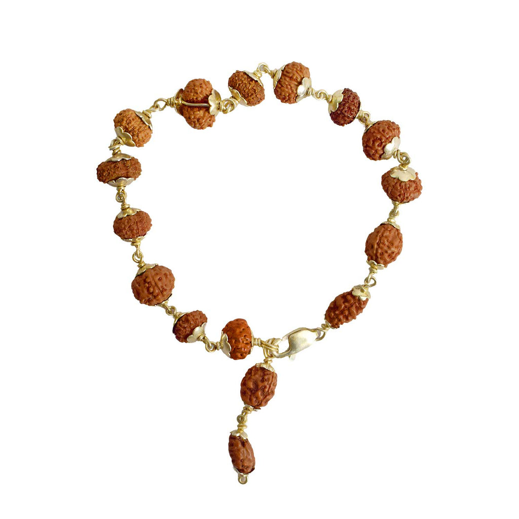 Certified 1 to 14 Mukhi Rudraksha bracelet with brown beads and silver capping, designed for spiritual protection and holistic well-being. India’s Premium Rudraksha Jap Mala Store- www.satvikworld.com


