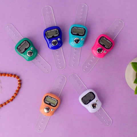Digital Finger Japa Counter – Ring-style tally counter for mantra chanting and meditation. India’s Largest Pooja Accessories Brand - www.satvikworld.com