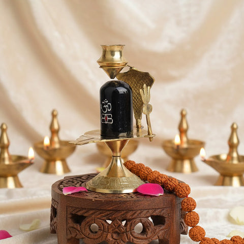 Brass Shivling 4.5 Inch – India’s Largest Pooja Accessories Brand – www.satvikworld.com