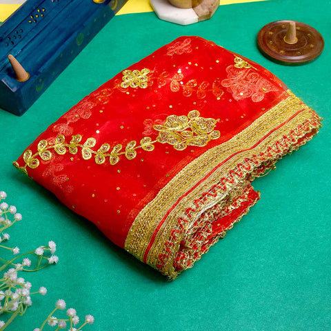 Divine Chunni for Mata Rani | India’s Largest Pooja Accessories Brand – www.satvikworld.com
