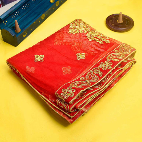 Divine Mata Chunri for Pooja | India’s Largest Pooja Accessories Brand – www.satvikworld.com
