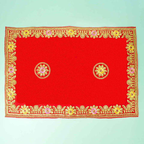 Flower Designer Aasan 16x24 Inch (Big) – Pack of 4