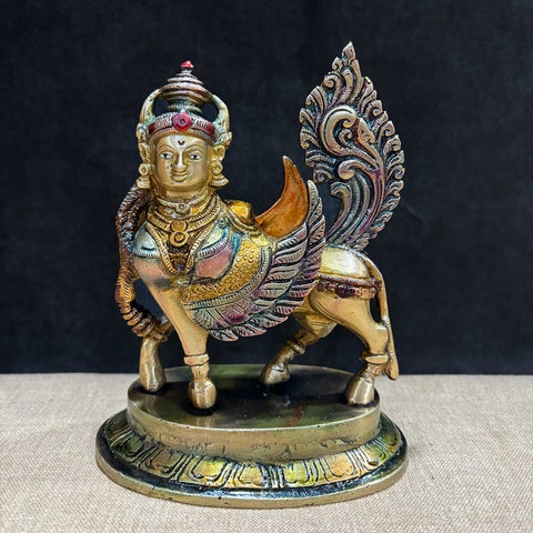 6.5 Inch Exquisite Brass Kamdhenu Cow Statue – Divine Brass Statue of Kamdhenu Cow, Symbolizing Prosperity, Fertility, and Divine Blessings, Perfect for Temple, Home Decor, and Spiritual Worship, Handcrafted with Intricate Detailing for a Sacred Touch, Ideal for Puja and Mandir Decoration, Buy Brass Kamdhenu Cow Statue Online, Affordable God Statue Prices | India’s Largest Pooja Accessories Brand – www.satvikworld.com