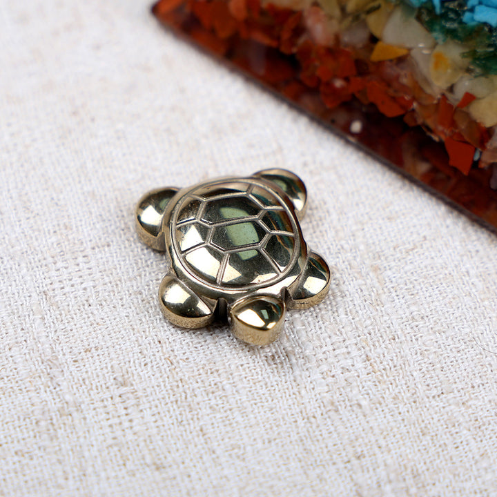 Golden pyrite tortoise crystal for wealth and vastu benefits. India’s Largest Puja Accessories Brand- www.satvikworld.com