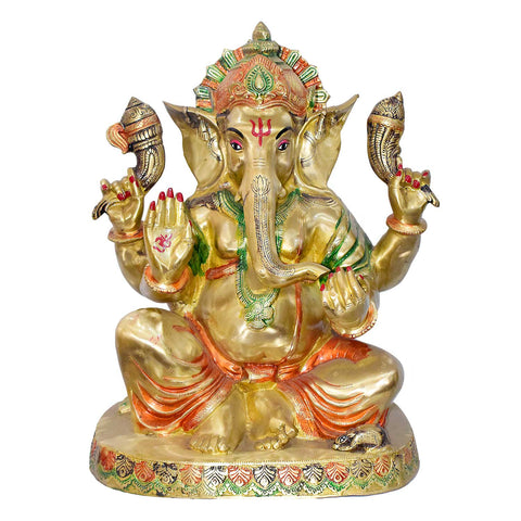 20 Inch Divya Brass Ganesha Idol
