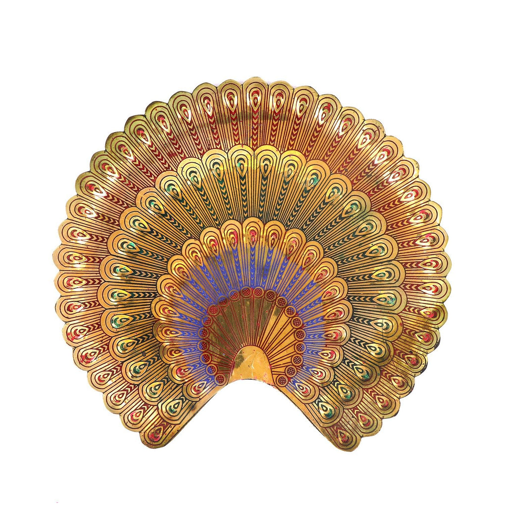 Elegant Brass Peacock Statue Puja Store Online Pooja Items Online Puja Samagri Pooja Store near me www.satvikworld.com