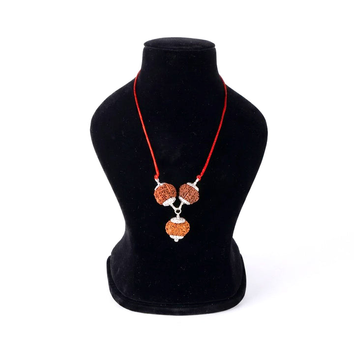 Kalsarp Dosh Kavachh bracelet with 8 9 10 Mukhi Rudraksha for protection and dosha relief Nepal beads. India’s Premium Rudraksha Jap Mala Brand - www.satvikworld.com