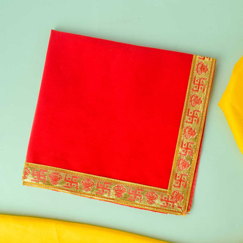 11 Pc Pink Embroidery Karwa Chauth Thali Set with Channi Lota Cover and Puja Accessories. India’s Largest Pooja Accessories Brand - www.satvikworld.com