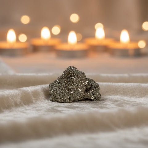 Natural pyrite stone for wealth attraction and positive energy.India’s Largest Puja Accessories Brand- www.satvikworld.com