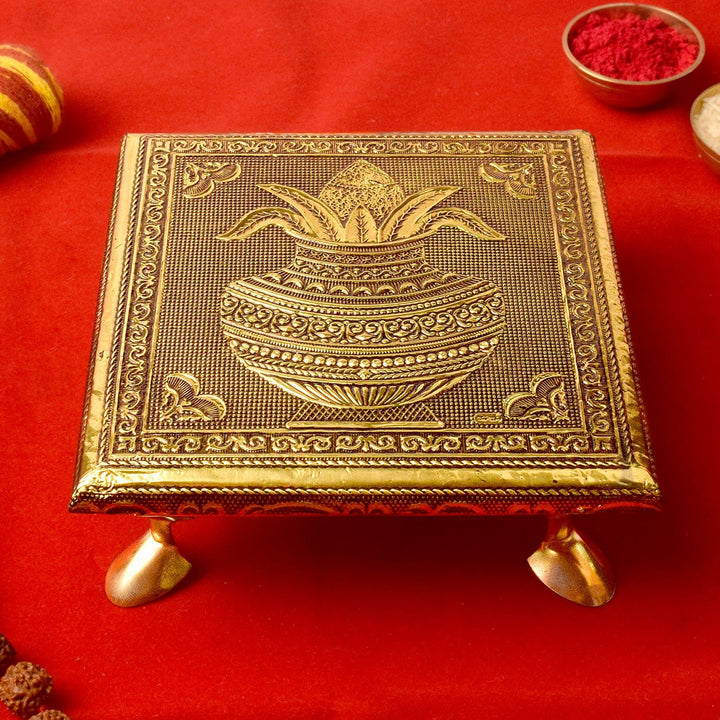Wooden Kalash Chowki | India’s Largest Pooja Accessories Brand – www.satvikworld.com