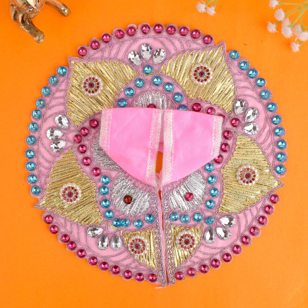 Beautiful embroidery dresses for Laddu Gopal Ji available in sizes 0 to 6, perfect for pooja and festive occasions. India’s Largest Pooja Accessories Brand – www.satvikworld.com