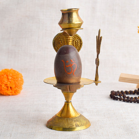 Narmadeshwar Shiva Lingam 6 Inch – India’s Largest Pooja Accessories Brand – www.satvikworld.com