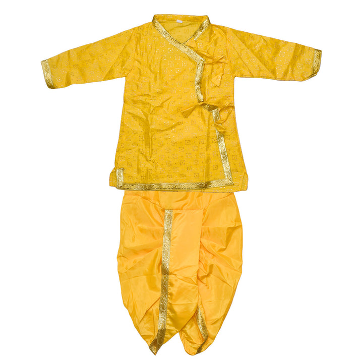 Bright Yellow Laddu Gopal Dress Set – Traditional Krishna Costume – India’s Largest Pooja Accessories Brand – www.satvikworld.com