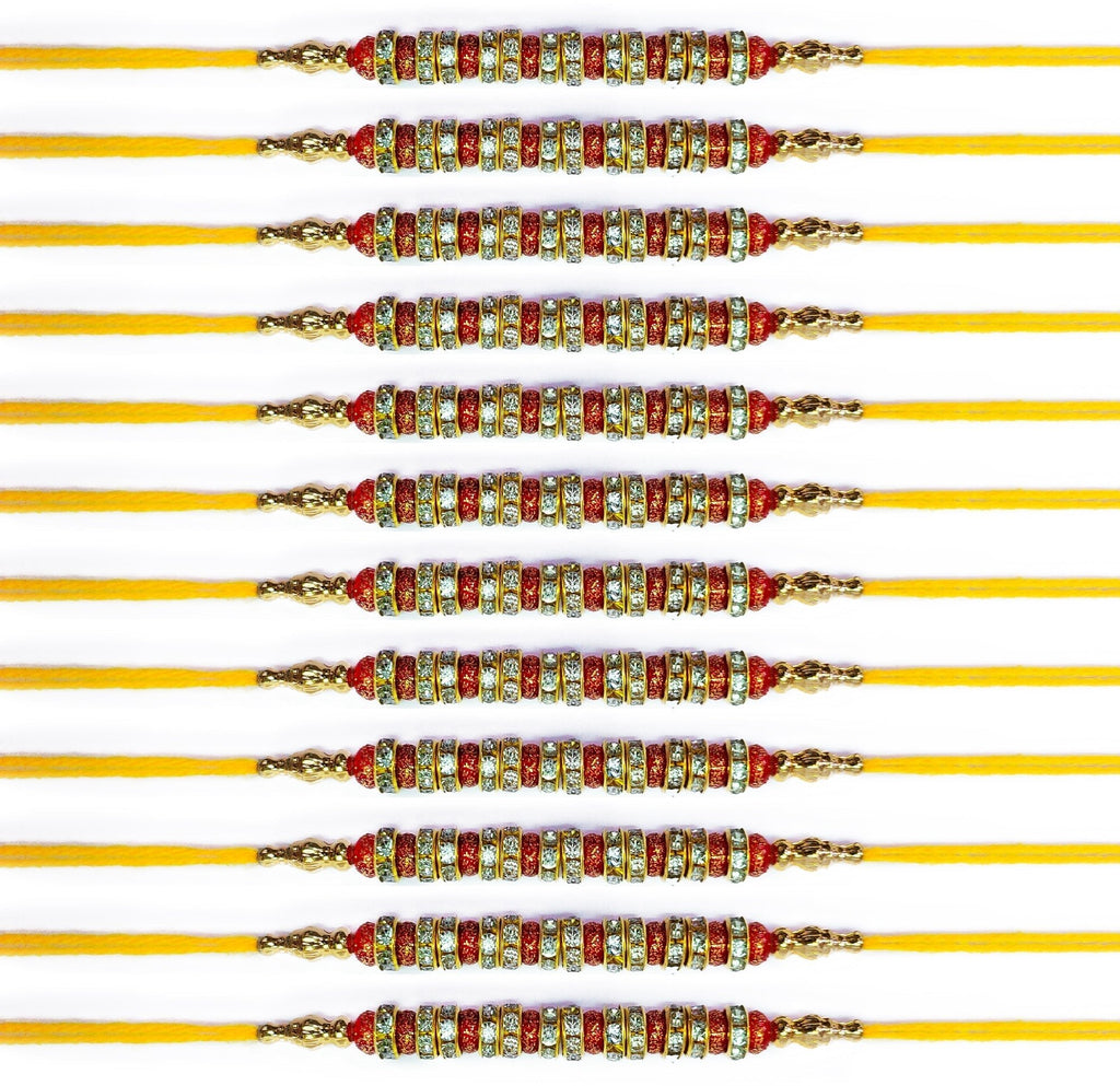 Rakhi Set of 12 Pcs Puja Store Online Pooja Items Online Puja Samagri Pooja Store near me www.satvikstore.in