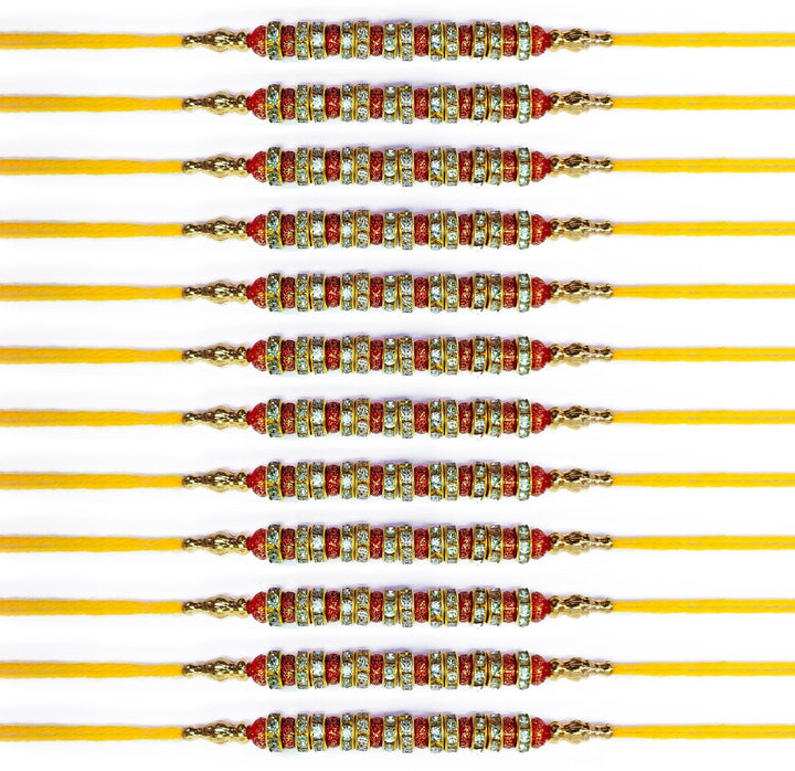 Rakhi Set of 12 Pcs Puja Store Online Pooja Items Online Puja Samagri Pooja Store near me www.satvikstore.in