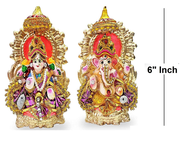 Lakshmi Ganesha Clay Statue Puja Store Online Pooja Items Online Puja Samagri Pooja Store near me www.satvikstore.in