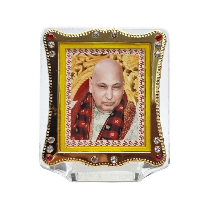 Spiritual Guruji Maharaj Frame Idol for dashboard, bringing blessings and positive vibrations during every journey. India’s Largest Pooja Accessories Brand – www.satvikworld.com
