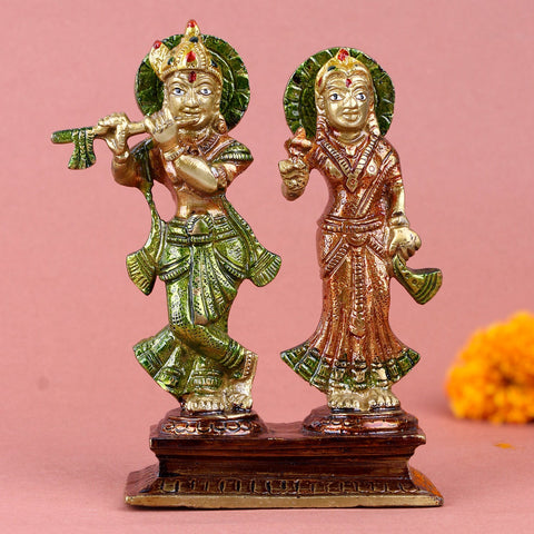 Brass Radha Krishna Idol – Divine Brass Statue of Lord Radha and Krishna, Symbolizing Eternal Love, Harmony, and Spiritual Bliss, Perfect for Temple, Home Decor, and Spiritual Worship, Handcrafted with Intricate Detailing for a Sacred Presence, Ideal for Puja and Mandir Decoration, Buy Brass Radha Krishna Idol Online, Affordable God Statue Prices | India’s Largest Pooja Accessories Brand – www.satvikworld.com