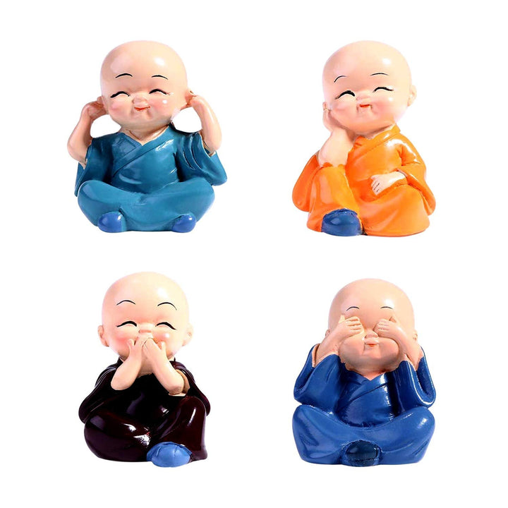 Charming Laughing Monk Buddha Idol symbolizing happiness, prosperity, and positive energy, perfect for home or office decor. India’s Largest Pooja Accessories Brand – www.satvikworld.com
