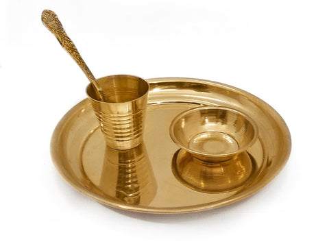 Special Gopal ji Bhog Pooja Thali  (5 Inch)