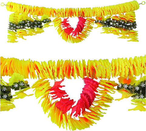 Vibrant Artificial Flower Bandarwal Toran (Design 2) for door decoration, ideal for festive and traditional home decor. India’s Largest Pooja Accessories Brand – www.satvikworld.com 