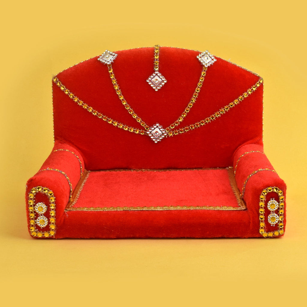 Velvet Charisma – Sacred Laddu Gopal Singhasan Medium – India’s Largest Pooja Accessories Brand – www.satvikworld.com