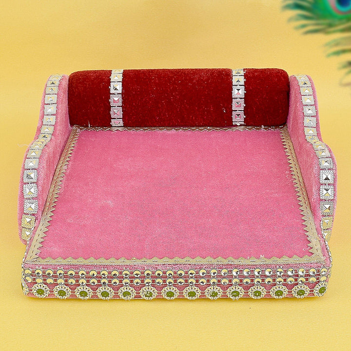 Velvet Treasures – Laddu Gopal's Cherished Bed Large – India’s Largest Pooja Accessories Brand – www.satvikworld.com

