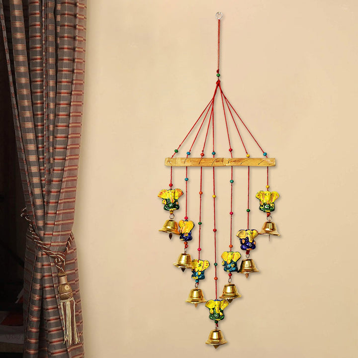 Wooden Ganesh Wall Hanging Wind Chimes | India’s Largest Pooja Accessories Brand – www.satvikworld.com

